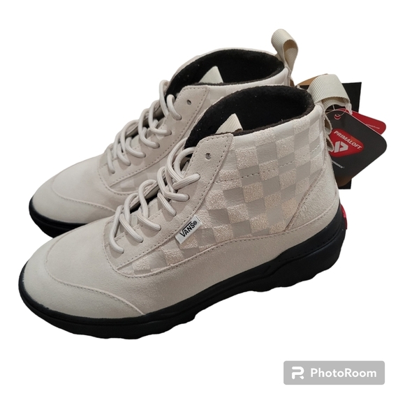 Vans Checkerboard Colfax Boot MTE-1 Leather Shoes in Cream Size 5 M /6.5 W - Picture 6 of 8